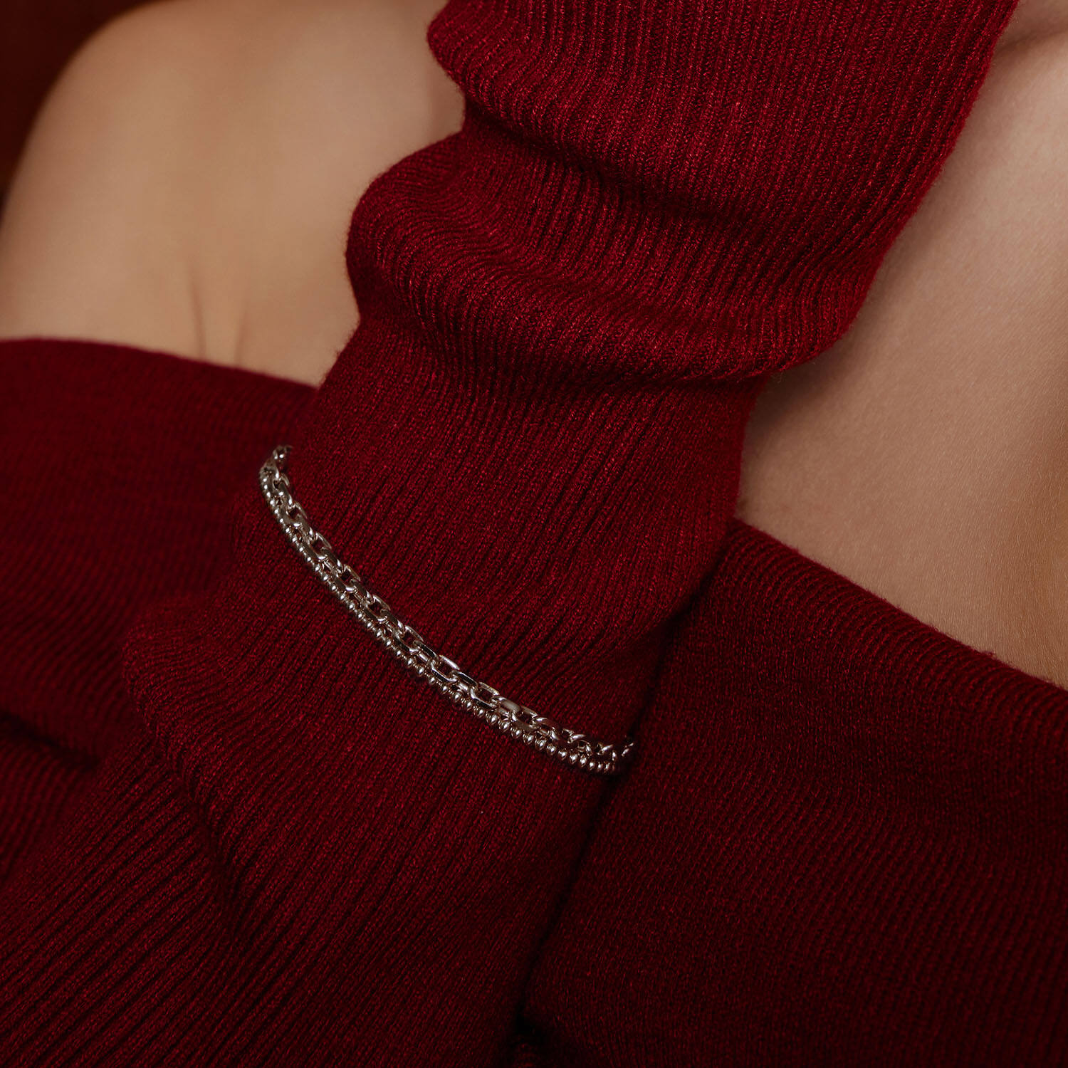  TRAILBLAZER - Gliederarmbänder - Silber / Rhodiniert - 18,5cm